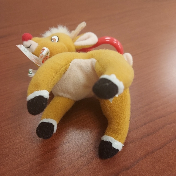 Rudolph the Red Nosed Reindeer Plush 1999 Christmas Animal Ornament Vintage - Picture 6 of 8